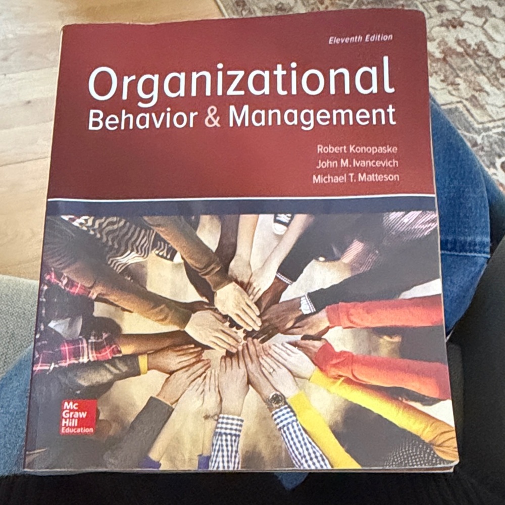 Organizational Behavior & Management Textbook